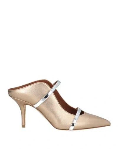 Malone Souliers Maureen 70 Mules In Gold
