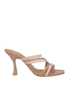 Malone Souliers Two-tone Slip-on Mules In Beige