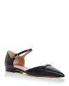 MALONE SOULIERS WOMEN'S ELLA D'ORSAY POINTED TOE FLATS