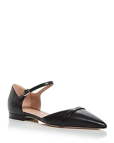 Malone Souliers Women's Ella D'orsay Pointed Toe Flats In Black
