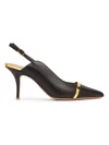 Malone Souliers 85mm Sling-back Leather Pumps In Black