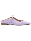 Malone Souliers Maureen Leather Slippers In Lilac