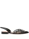 Malone Souliers Women Misha Embellished Mesh Slingback Ballet Flats