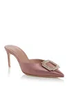 Malone Souliers Mona 70mm Satin Mules In Satin