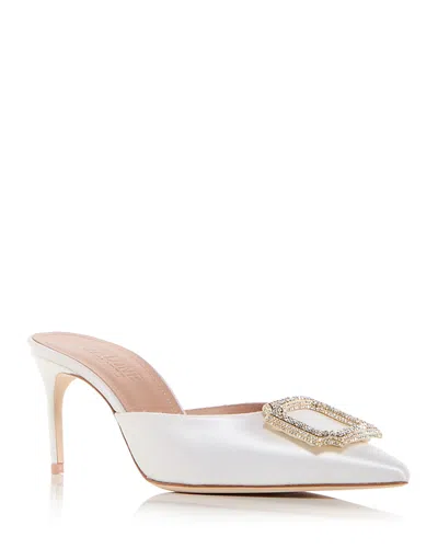 Malone Souliers Mona 70mm Leather Mules In Satin