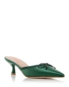 Malone Souliers X Tabitha Simmons Women's Rose Pointed Toe Mules In Satin