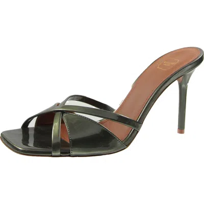 Malone Souliers Womens Strappy Patent Leather Heels In Green