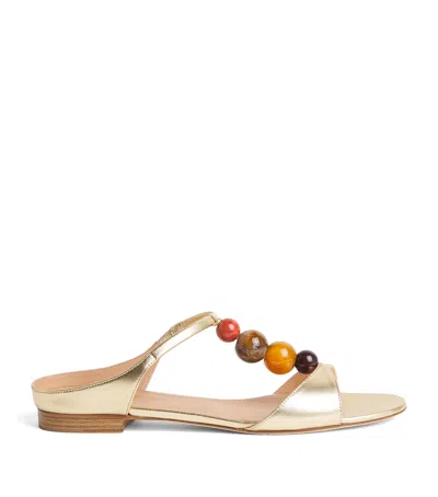 Malone Souliers X Harrods Metallic Leather Lena Sandals In Gold