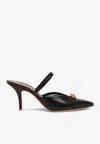 Malone Souliers X L'atelier Nawbar Vanya 70 Mules In Mesh And Nappa Leather