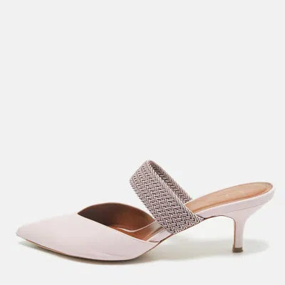 Malone Souliers X Ray Luwolt Pink Leather Maisie Mules In Multi