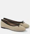 Malone Souliers X Tabitha Simmons Misty Canvas Ballet Flats In Beige