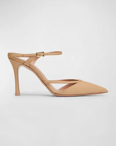 Malone Souliers Yola Napa Cutout Mule Pumps In Neutral