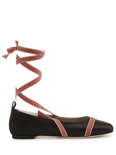 Malone Souliers Spencer Ballerina Shoes In Black