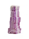Malte Van Der Meyden Layered Stack Candle In Purple