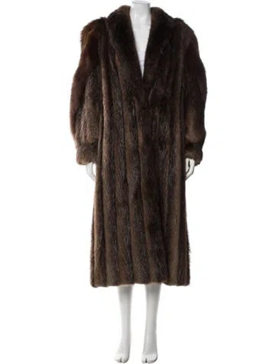 Pre-owned Malter Furs Fur Coat In Brown