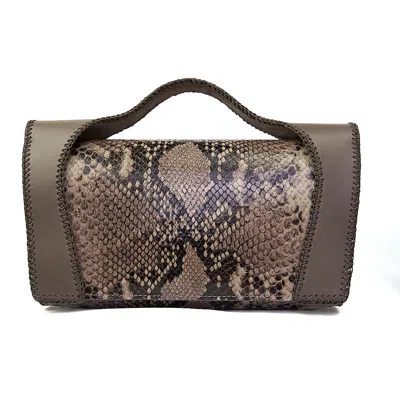 Malusha Women's The Wave - Sculptural Statement Bag In Brown