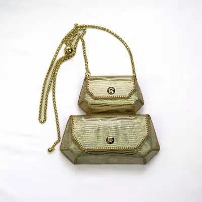 Malusha Women's Twins Bag Set In Gold