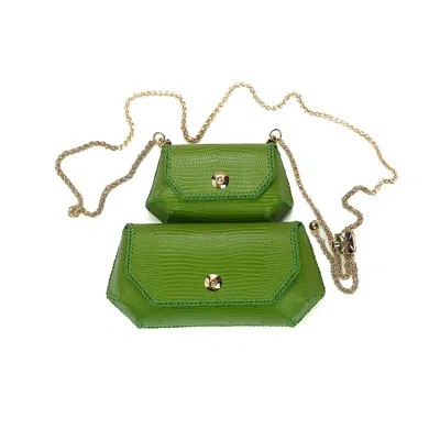 Malusha Women's Twins Bag Set In Green