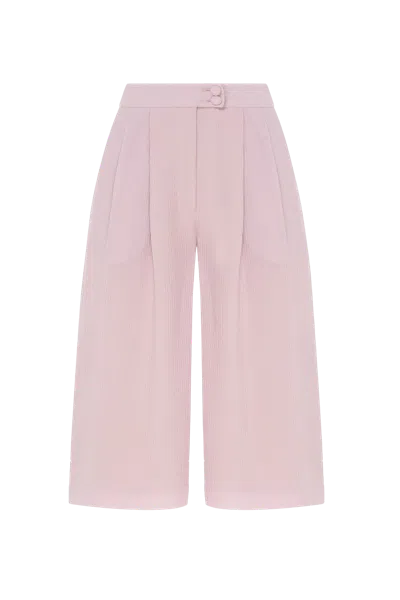 Malva Florea Bermuda Shorts In Taffy Pink