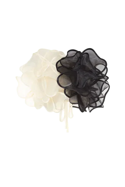 Malva Florea Corset Top In Flowers In Black