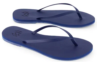 Malvados Lux Minimalist Flip Flop Sandal In Sailor In Blue