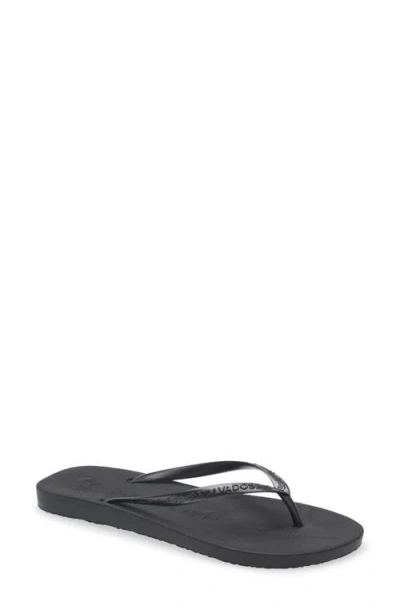 Malvados Playa Flip Flop In Black
