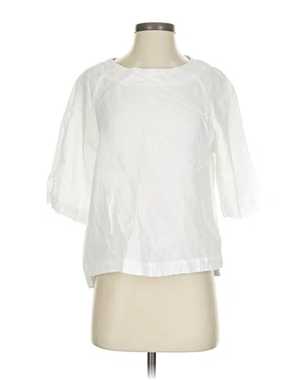 Pre-owned Malvin 3/4 Sleeve Blouse In White