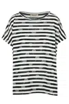 Mama B - T-shirt - 451823 - Black/latte In Multi