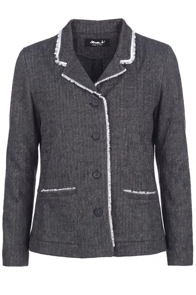 Mama B - Jacket - 480042 - Black/nocciola In Gray