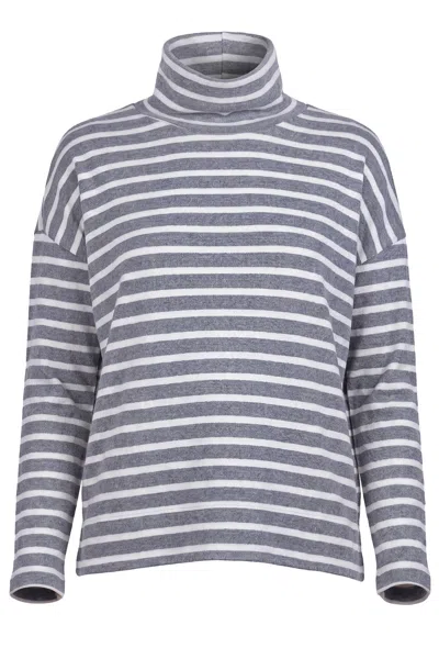 Mama B - Maglia - 480026 - Panna/grigio In Multi