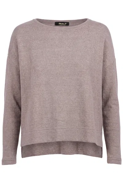 Mama B - Maglia - 480049 - Tortora In Pink