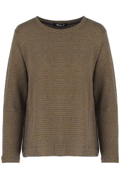 Mama B - Shirt - 480012 - Grey/senape In Brown