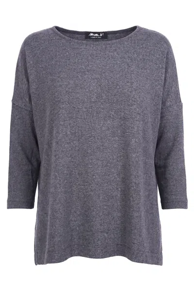 Mama B - Shirt - 480017 - Dark Grey In Gray