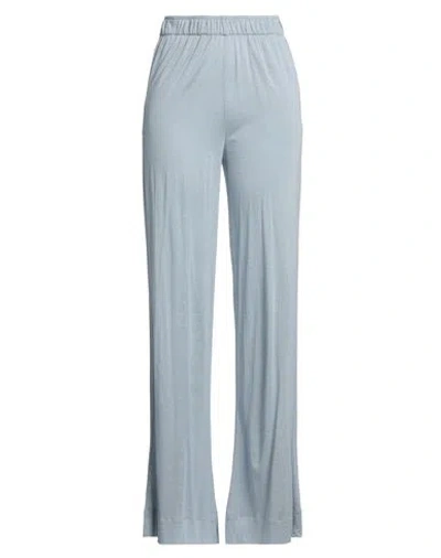 Mama B . Woman Pants Light Blue Size S Viscose, Linen