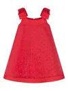 Mama Luma Bow-embellished Polka-dot Dress In Brown