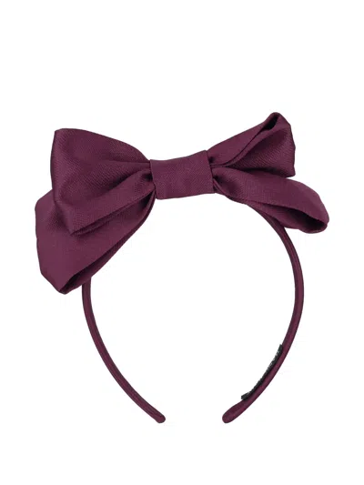 Mama Luma Bow-embellishment Headband In Purple