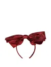 Mama Luma Bow-embellishment Headband In Red