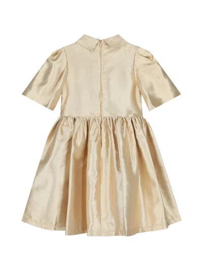 Mama Luma Kids' Floral-detail Dress In Brown