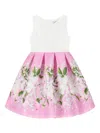 Mama Luma Floral Satin Dress In Pink