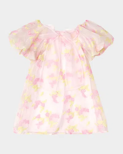Mama Luma Kids' Girl's Enchanting Organza Dress In Multicolor