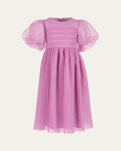 MAMA LUMA GIRL'S FLOWY A-LINE ORGANZA DRESS