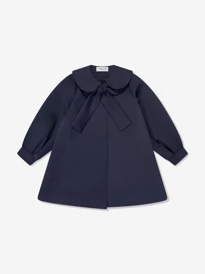 Mama Luma Kids'  Girls Bow Detailed Jacket In Blue