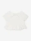 Mama Luma Girls Ruffle Blouse In White
