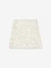 Mama Luma Girls Sequin Embroidered Skirt In White