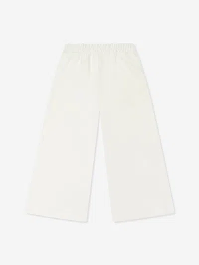 Mama Luma Babies'  Girls Wide Leg Trousers In White