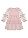 Mama Luma Jacquard Floral Dress In Pink