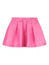 Mama Luma Girls Flared Classic Bow Skirt In Pink