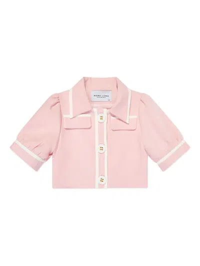 MAMA LUMA PUFF-SLEEVE BUTTON TOP