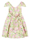Mama Luma Rose-print Pleated Dress In Multi