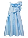 Mama Luma Ruffle-detail High-low Dress In Blue